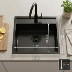 pure-sink-luxion-pvd-black-sink-51x50cm